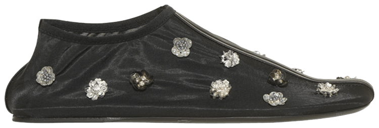Christopher Esber Wmns Embla Beaded Mesh Flat Black