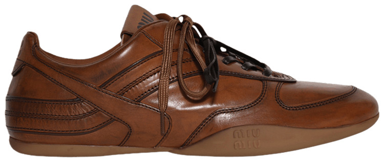 Miu Miu Wmns Gymnasium Sneaker Cognac