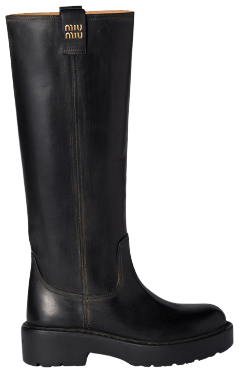 Miu Miu Wmns Fume Boot Black