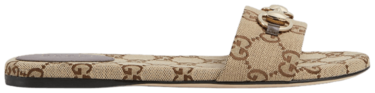 Gucci Wmns Horsebit Slide Sandal Camel