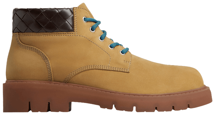 Bottega Veneta Haddock Lace Up Boot Ocre Fondant