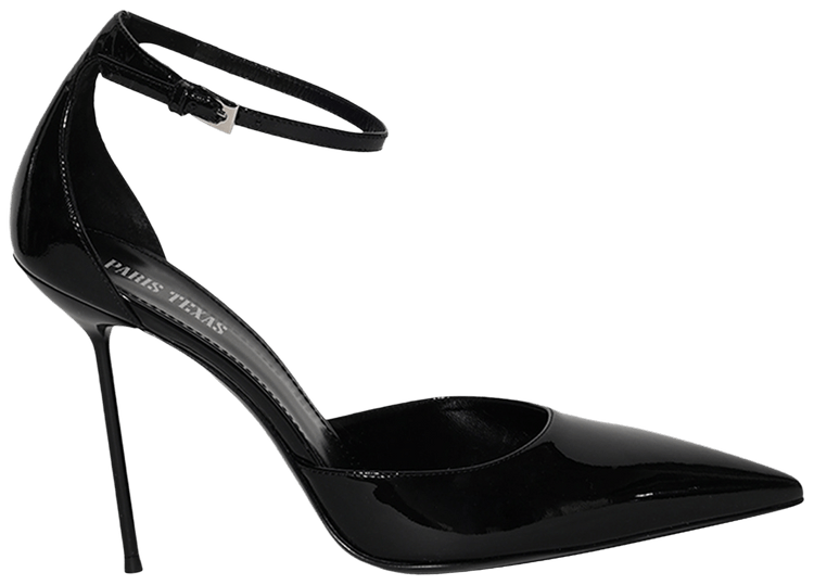 Paris Texas Wmns Lidia Ankle Strap Pump Black