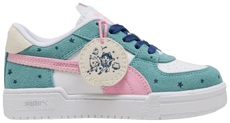 Gabbys Dollhouse x Puma Ca Pro Little Kid White Pink Shimmer