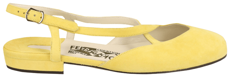 Ferragamo Wmns Oxalia 1950s Flat Yellow