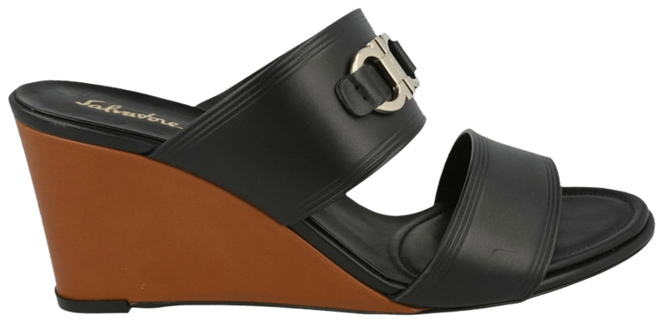 Ferragamo Wmns Chaim 70 Wedge Black