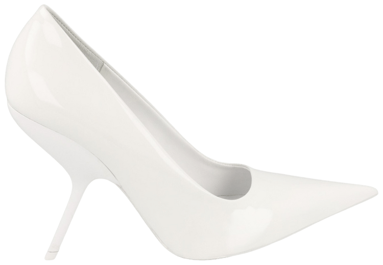 Ferragamo Wmns Eva X5 Patent Leather Pump White