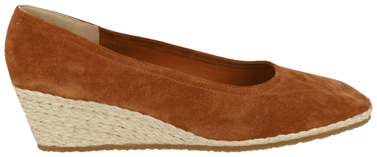 Ferragamo Wmns Campy 1976 Espadrille Wedge Tan