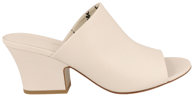 Ferragamo Wmns Sophie Leather Mule Bone