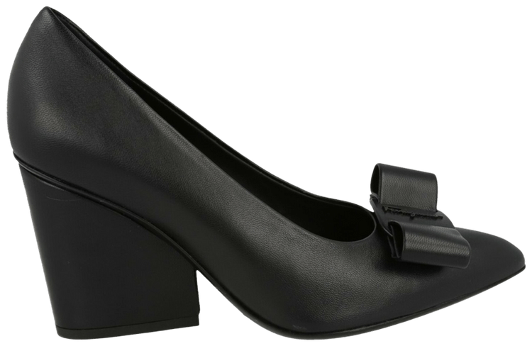 Ferragamo Wmns Viva 85 Leather Pump Black