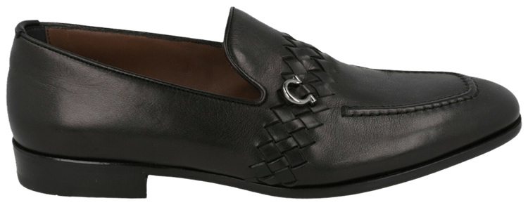 Ferragamo Passion Leather Gancini Loafer Black