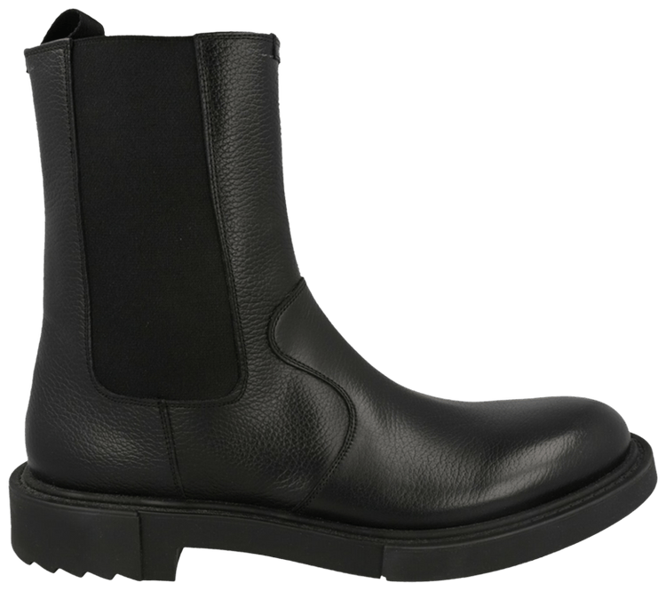 Ferragamo Loreno Leather Chelsea Boot Black