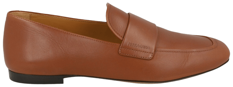 Ferragamo Gedeone Leather Loafer Brown