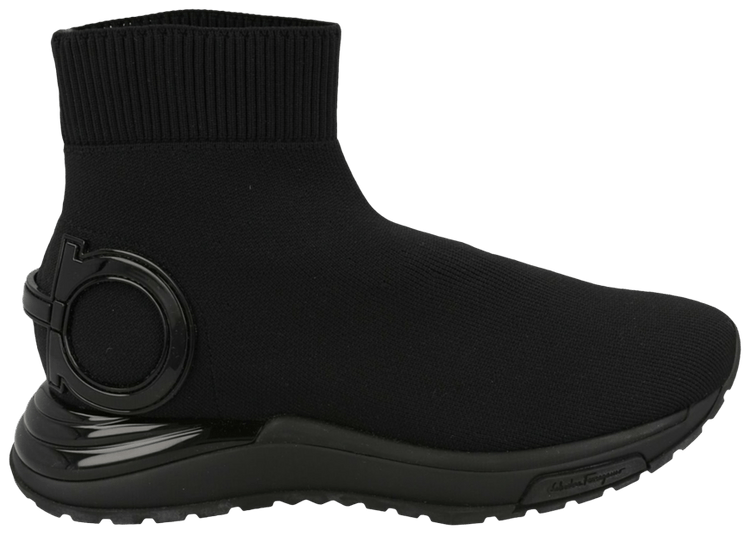 Ferragamo Wmns Gardena Sock Sneaker Black