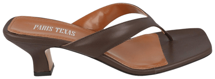 Paris Texas Wmns Portofino Thong Mule Brown