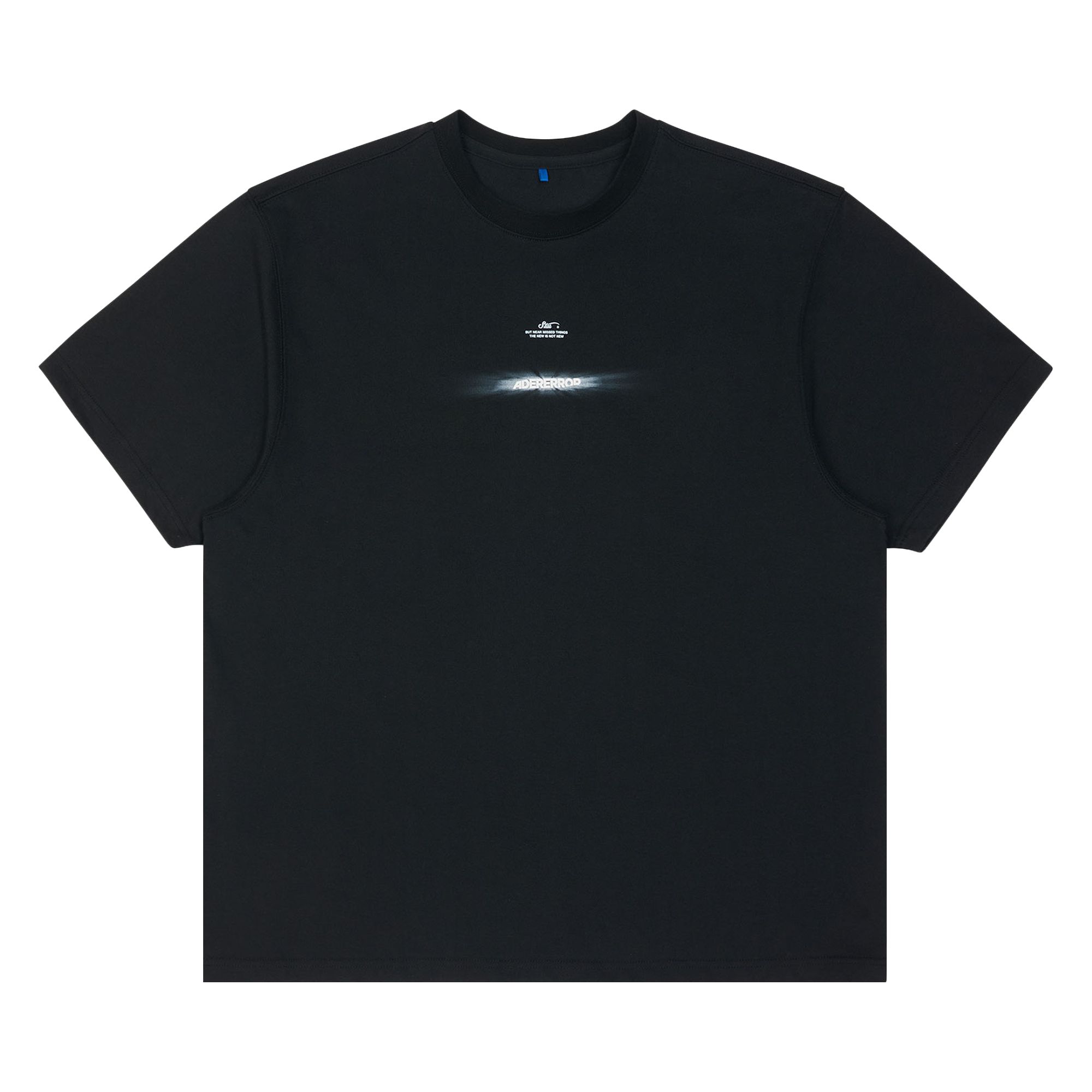Pre-owned Ader Error Minimal Branding Crewneck T-shirt 'noir' | Black | Men's Size L