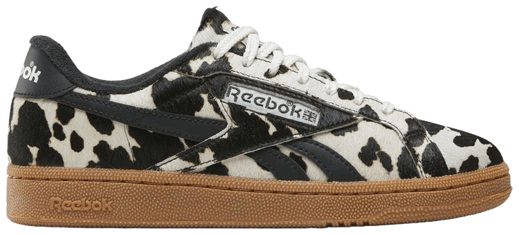 Wmns Reebok Club C Grounds UK Cow Print