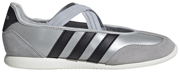 adidas Wmns Barreda Mary Jane Silver Metallic Core Black Off White