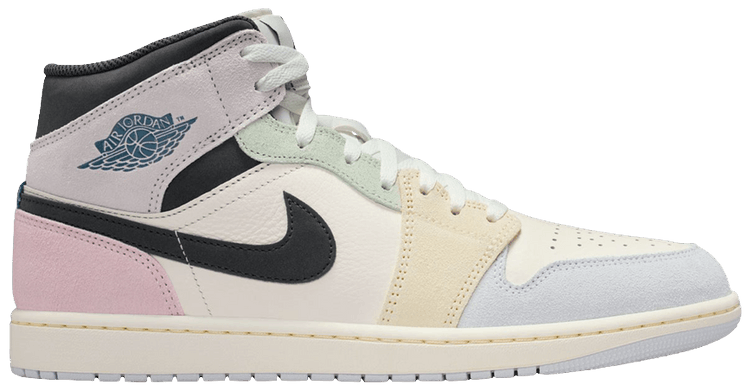 Air Jordan 1 Mid Sail Iced Jade