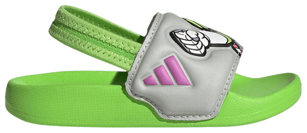 Pixar Toy Story x adidas Adilette Estrap Slides Toddler Semi Solar Green