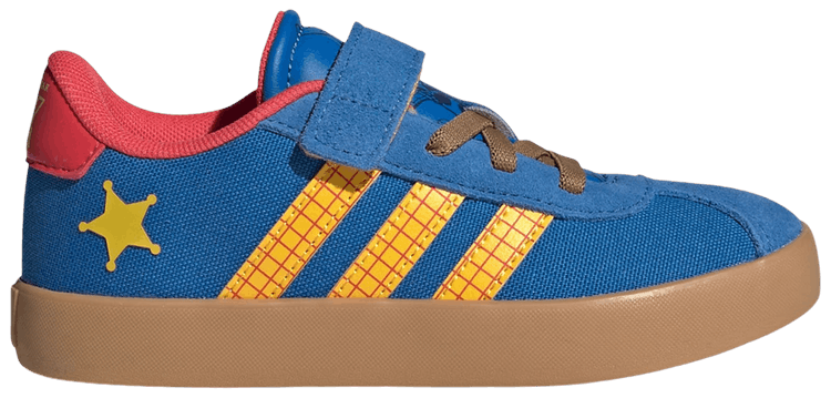 Pixar Toy Story x adidas Vl Court 30 Little Kid Bright Royal Bold Gold Semi Lucid Red