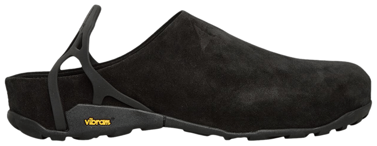 ROA Fedaia Suede Clog Black