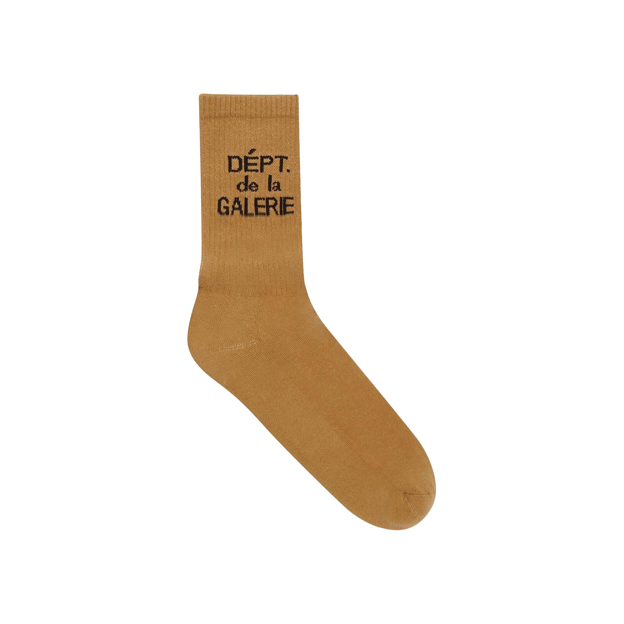 Pre-owned Gallery Dept. Clean Socks 'tan' | Men's Size Onesize In Brown