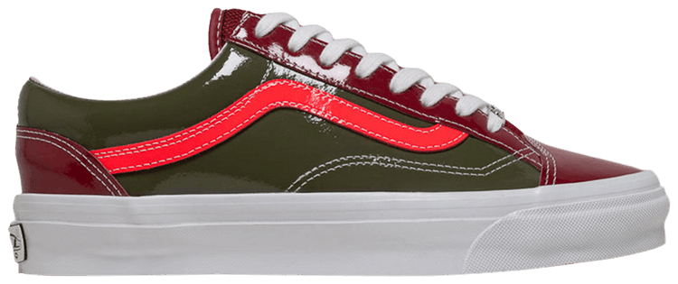 Vans LX Old Skool 36 Patent Bordeaux Olive