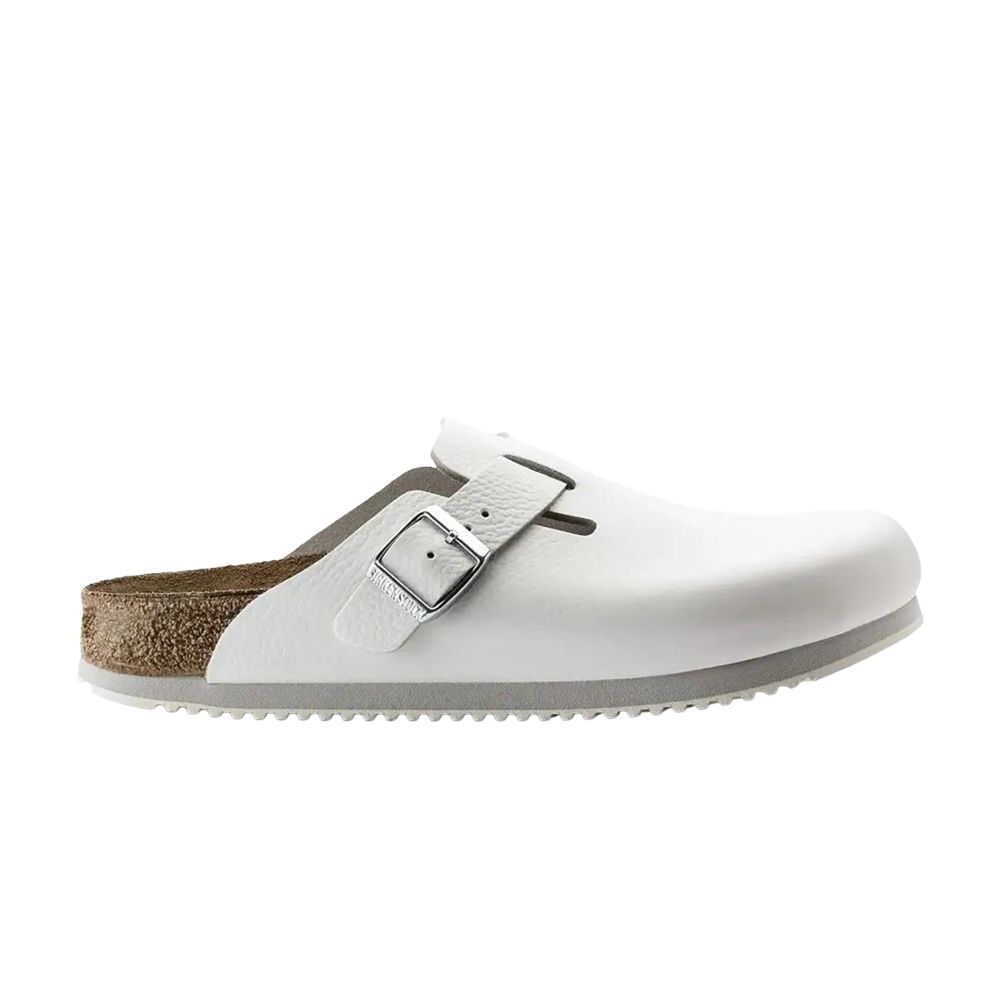 Pre-owned Birkenstock Boston Soft Footbed Sandal 'white' | Men's Size 42