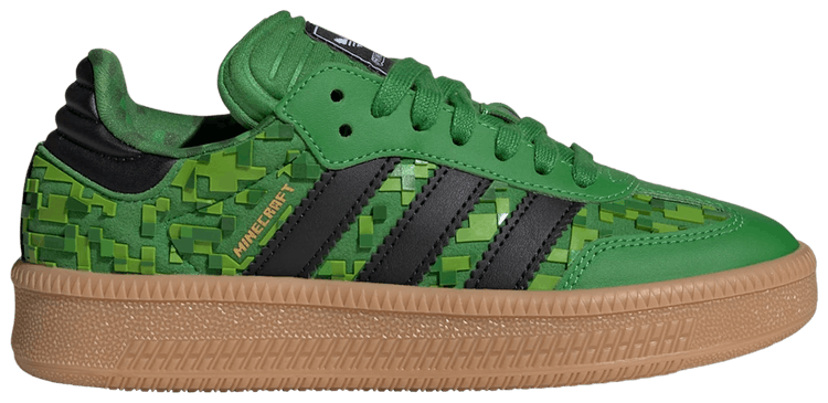 Minecraft x adidas Samba XLG J Green Core Black Cloud White