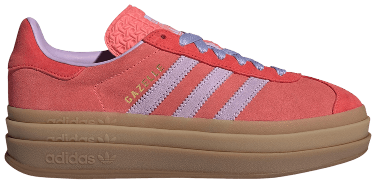 adidas Wmns Gazelle Bold Semi Flash Red Powder Plum Semi Lucid Red