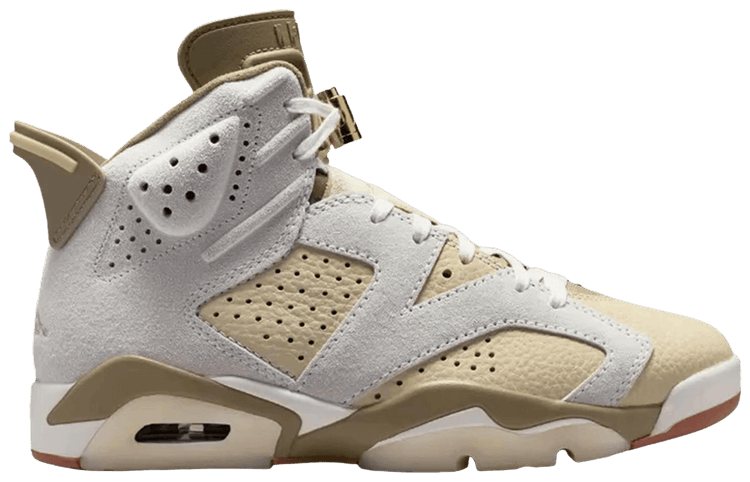 Wmns Air Jordan 6 Retro Low Sail Neutral Olive