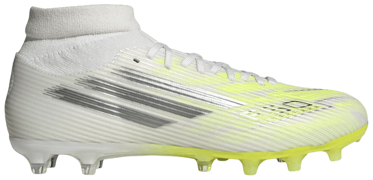 adidas Wmns F50 Sparkfusion League Mid FG AG Cloud White Iron Metallic Yellow