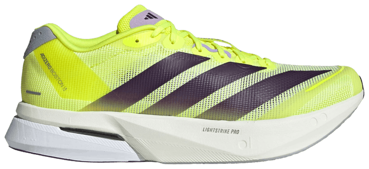 adidas Adizero Boston 13 Solar Yellow Aurora Plum Powder Plum