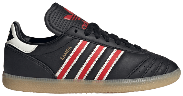 adidas Samba JP J Core Black Red Gum