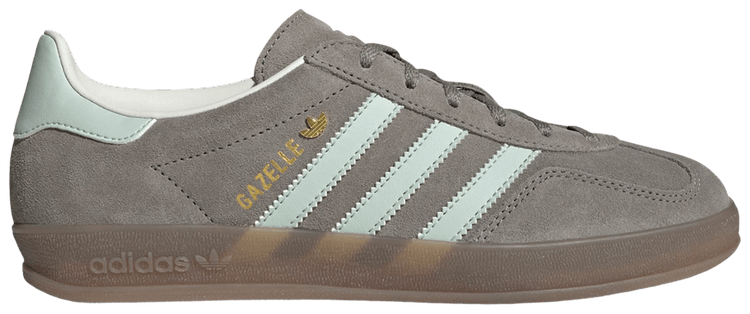 adidas Wmns Gazelle Indoor Silver Pebble Linen Green