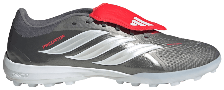 adidas Predator Pro Fold Over Tongue Turf Iron Metallic Zero Metalic Lucid Red