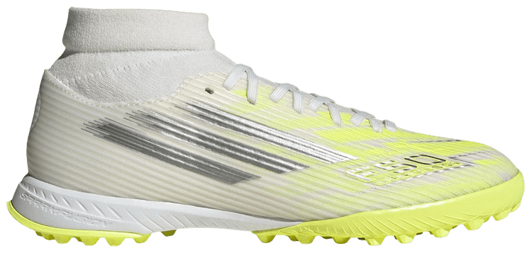 adidas Wmns F50 Sparkfusion League MidTurf Cloud White Iron Metallic Hi Res Yellow