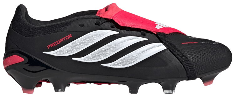 adidas Predator Pro Fold Over Tongue FG Core Black Cloud White Lucid Red
