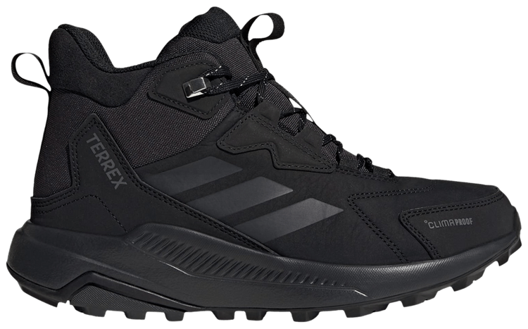 adidas Wmns Terrex Anylander Leather Mid Climaproof Core Black Carbon