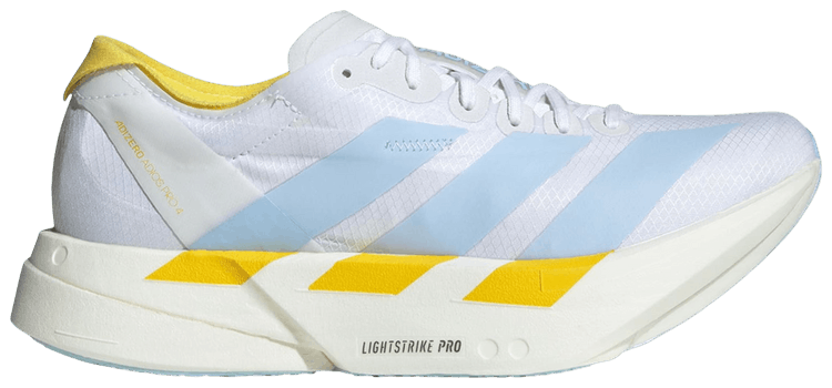 adidas Wmns Adizero Adios Pro 4 Cloud White Glow Blue Yellow