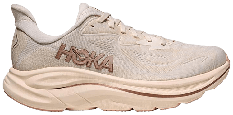 HOKA Wmns Clifton 10 Alabaster Rose Gold