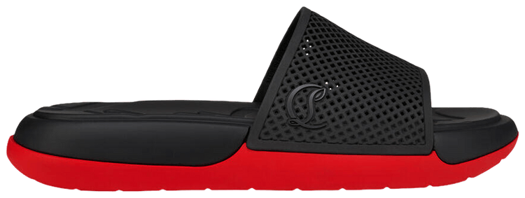 Christian Louboutin Easy Breezy Mule Black Red
