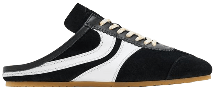 Dries Van Noten Wmns Leather Mule Black White