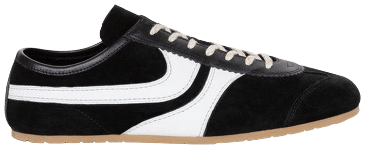 Dries Van Noten Leather Sneaker Black White