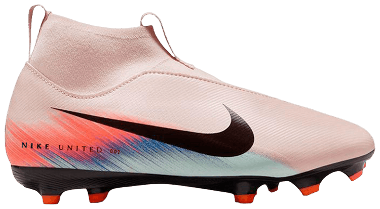 Nike United Jr Mercurial Superfly 10 Academy GS Silt RedRacer Blue