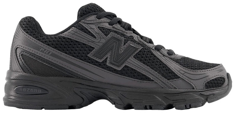 New Balance 740 Big Kid Triple Black