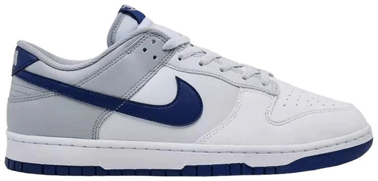 Nike Dunk Low White Deep Royal Pure Platinum Wolf Grey
