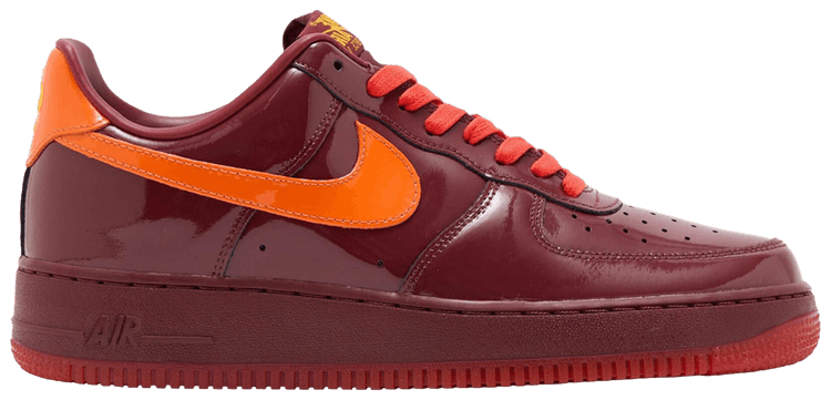 Nike Air Force 1 Low Patent Leather Dark Team Red