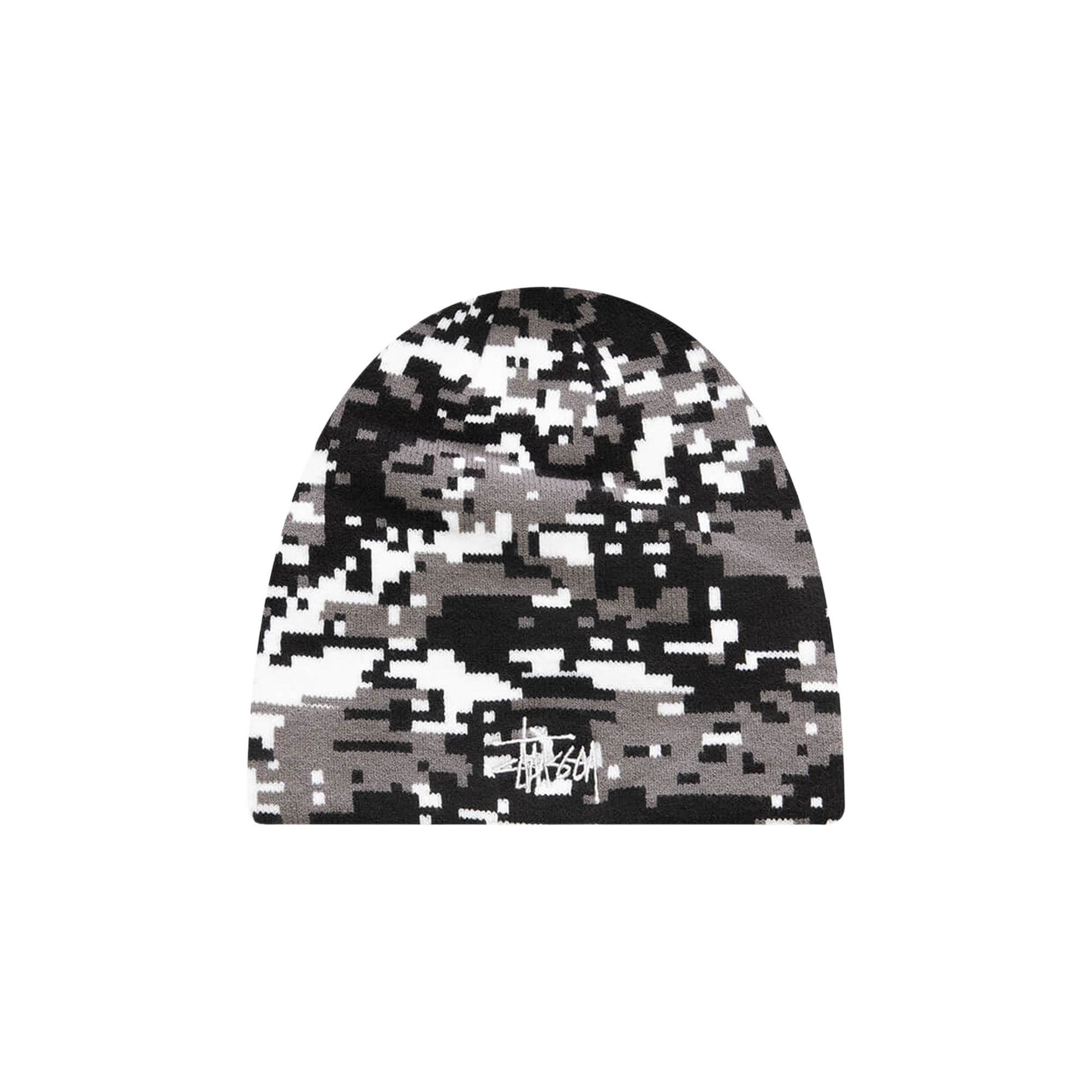 Pre-owned Stussy Basic Digi Camo Skullcap 'grey' | Men's Size Onesize In Gray