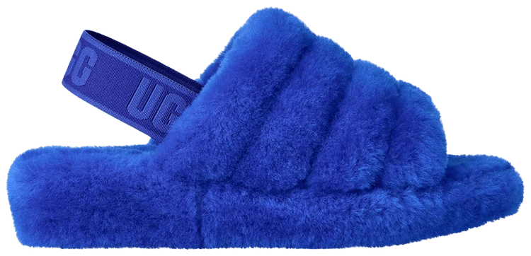 UGG Wmns Fluff Yeah Slide Regal Blue Dazzling Blue